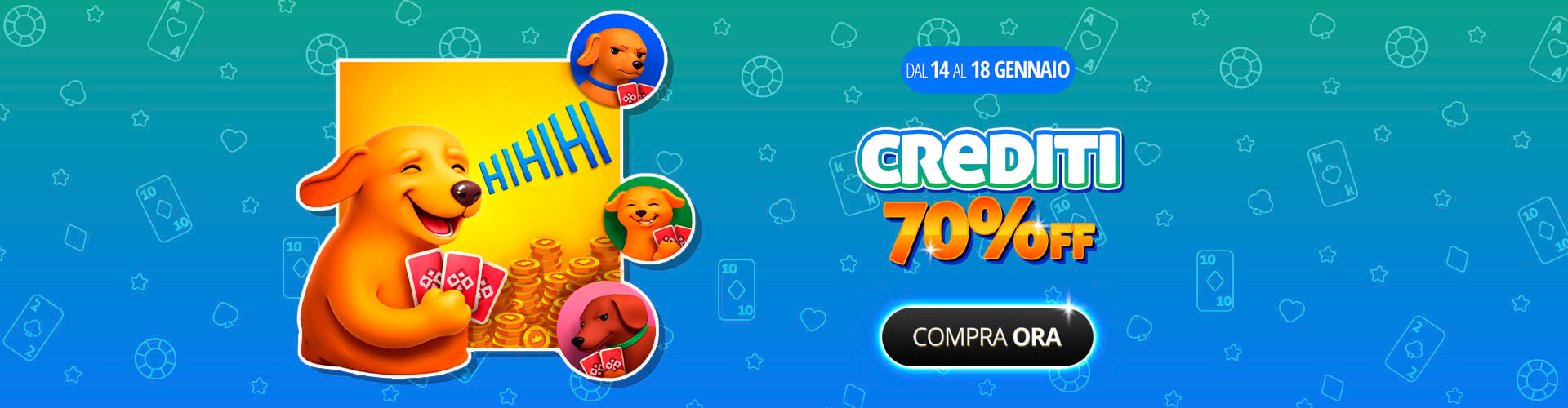 ? Festeggia il sorriso con il 70% di sconto sui crediti! ??
